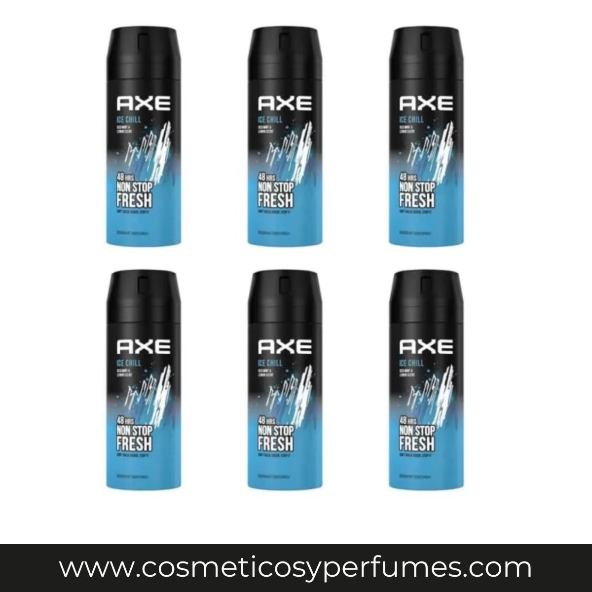 AXE - Desodorante Hombre ICE CHILL Spray 48h Packs ahorro (150 ml)
