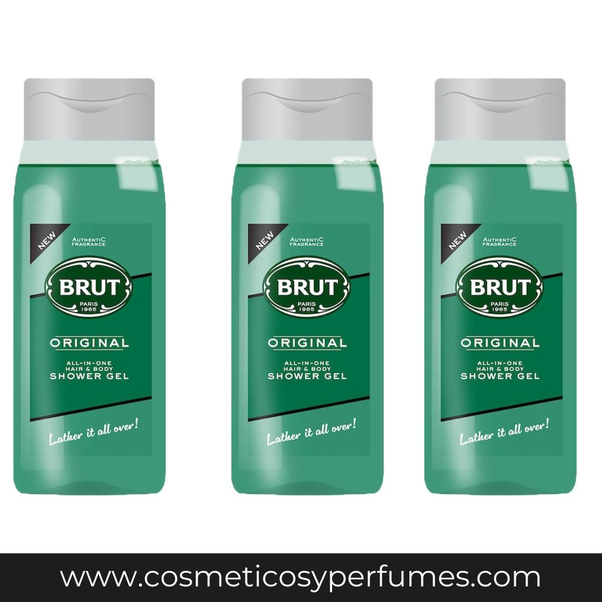 Brut Original - Gel-Champú Para Hombre - 3x500ml .