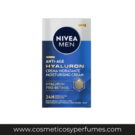 NIVEA MEN Hyaluron Crema Hidratante Antiedad FP15 50ml.